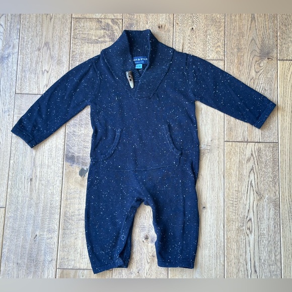 Andy & Evan Infant Toggle Sweater Romper size 6-9 Months - Picture 1 of 8